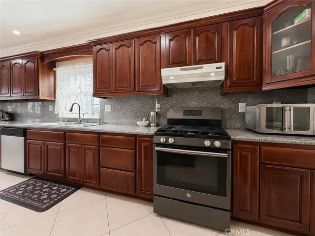 Well organized kitchen for flow of work