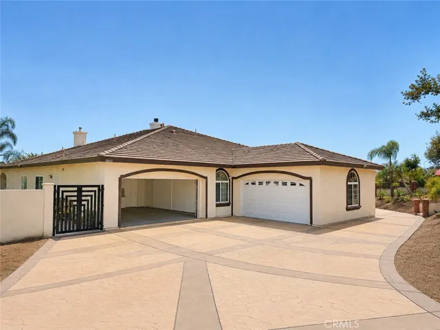 Two, double car garages