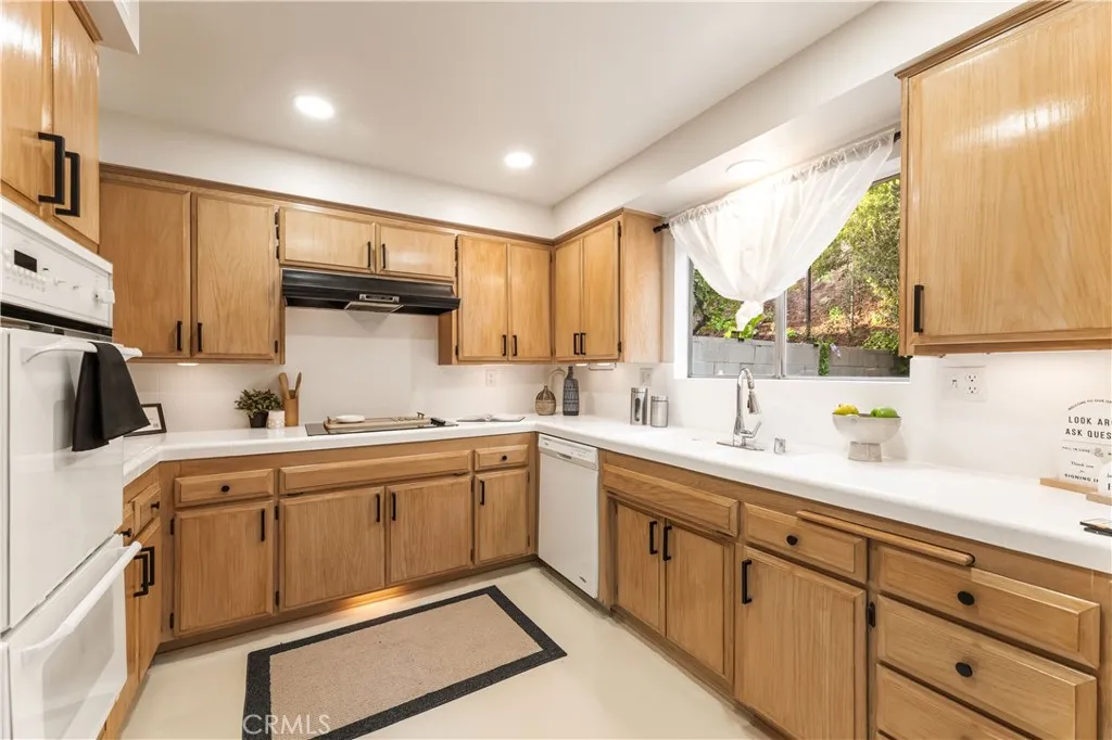 Twilight View of kitchen