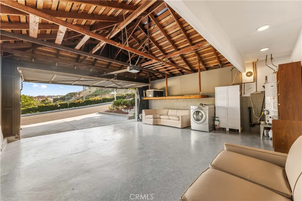 Spacious 2 Car garage - Newly painted and refinished epoxy flooring