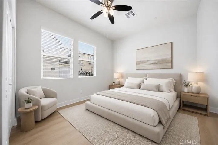 Virtually staged furniture Downstairs bedroom