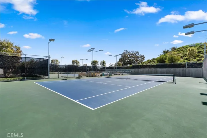 Lighted tennis courts offering year-round recreation and exercise opportunities.
