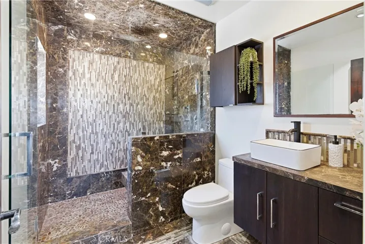Primary bathroom with large walk-in shower