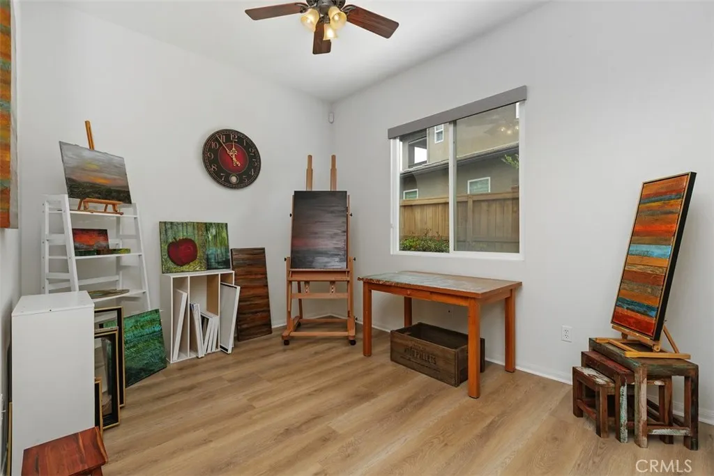 Secondary Bedroom, currenlty used as an Art Studio.