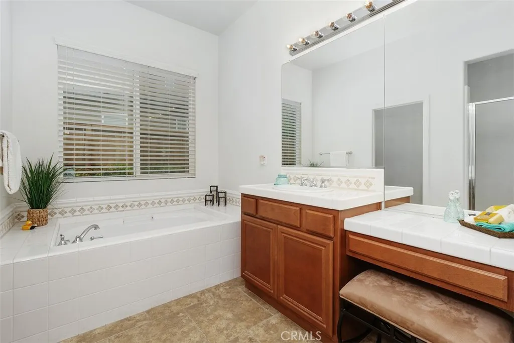  Second Vanity Area with Soaking Tub.