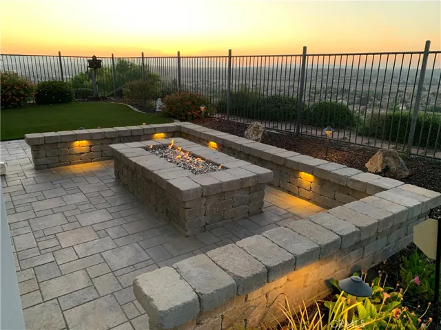 The Glass Fire Pit is one of the many thoughfully curated items in this outdoor setting!