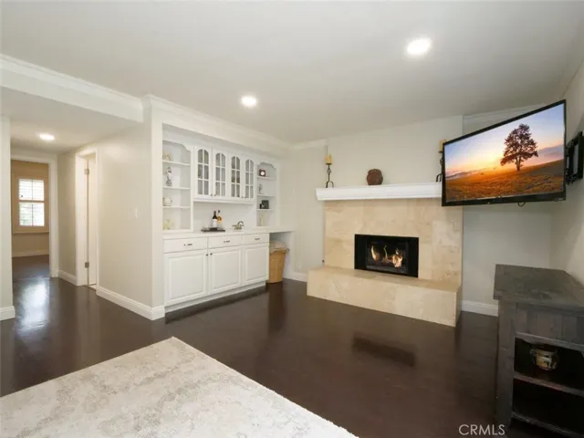 Family Room with Fireplace & Wetbar
