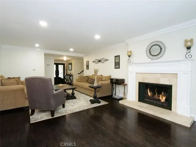 Living Room with Fireplace