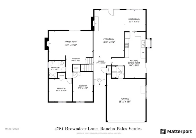 Main Level Floor Plan