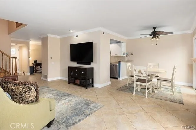 family room looking toward dining room