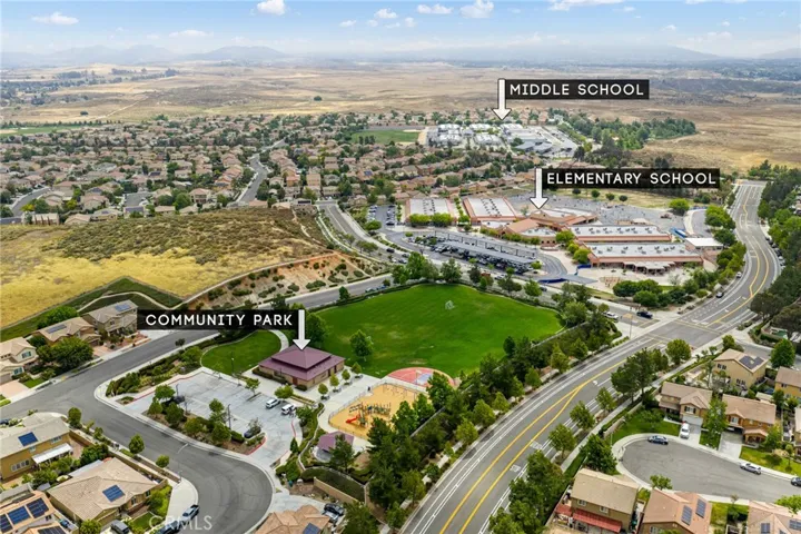 Rancho Bella Vista Recreation and Park, Alamos ES & Bella Vista MS (furthest establishment in photo)