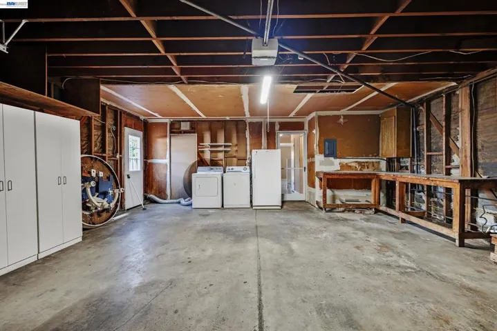 Inside View of Two-Car Garage