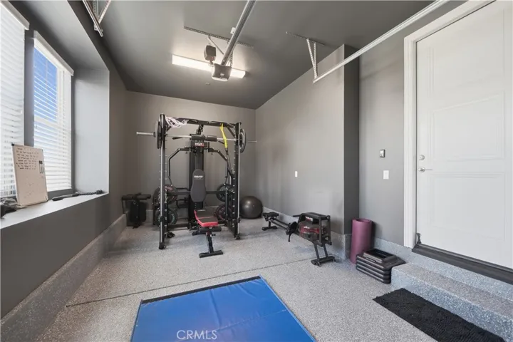 2nd garage turned into a gym.
