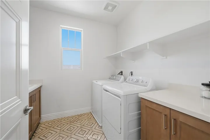 Upstairs laundry room