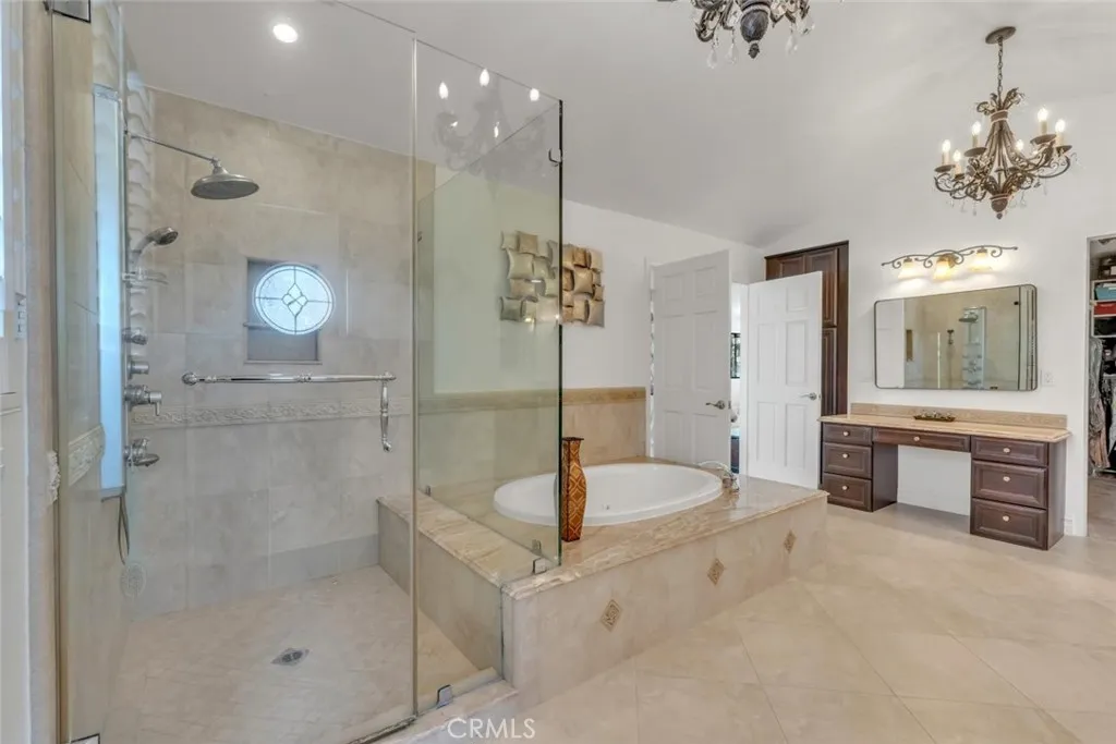 Master standing shower