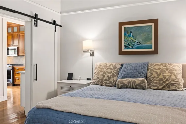Primary bedroom on entry living level.