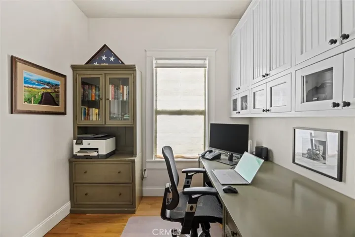 Office on primary living level.