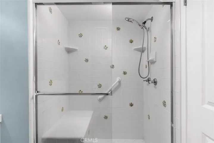 Downstairs walk in shower
