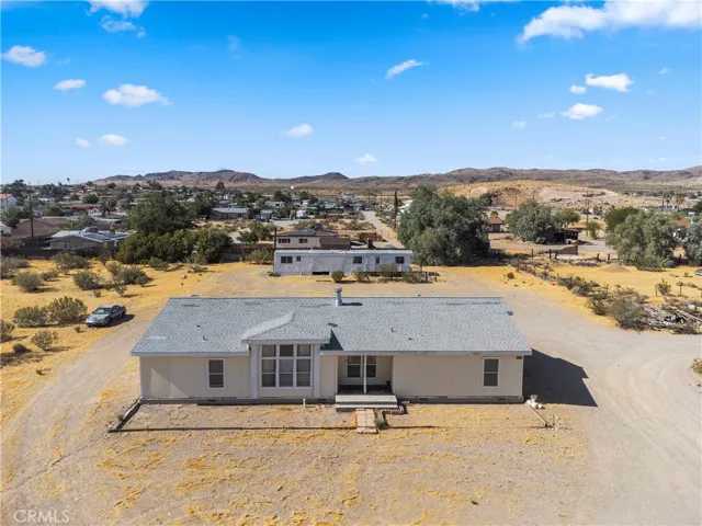 Aerial view of both houses