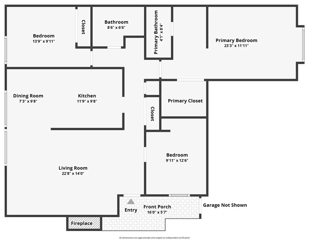 Desirable single level floor plan.