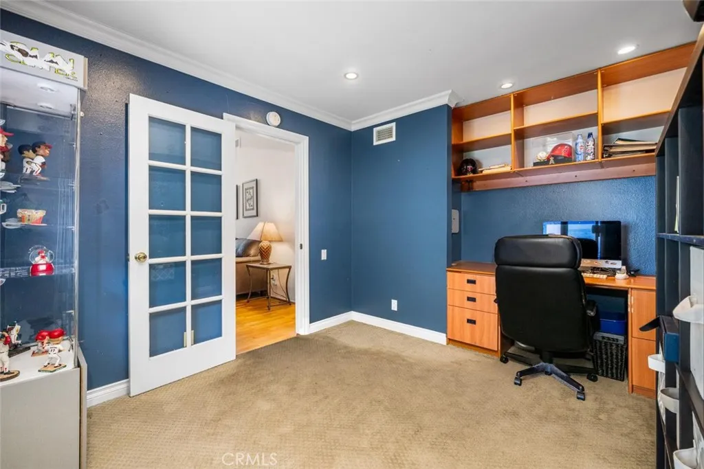 Third bedroom used as office.