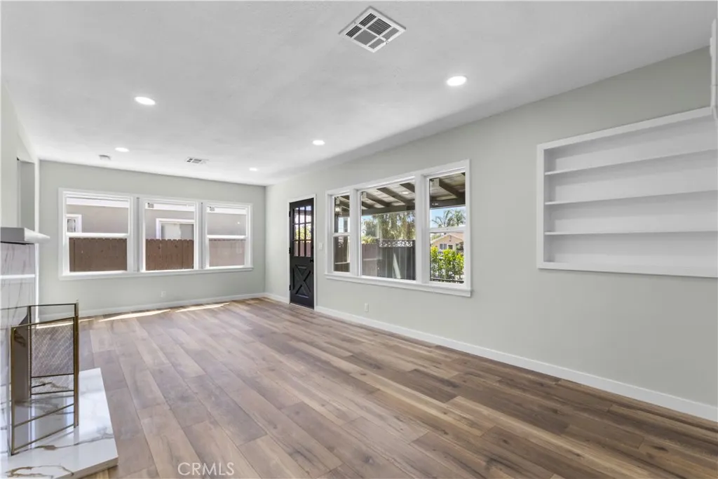living room and dining