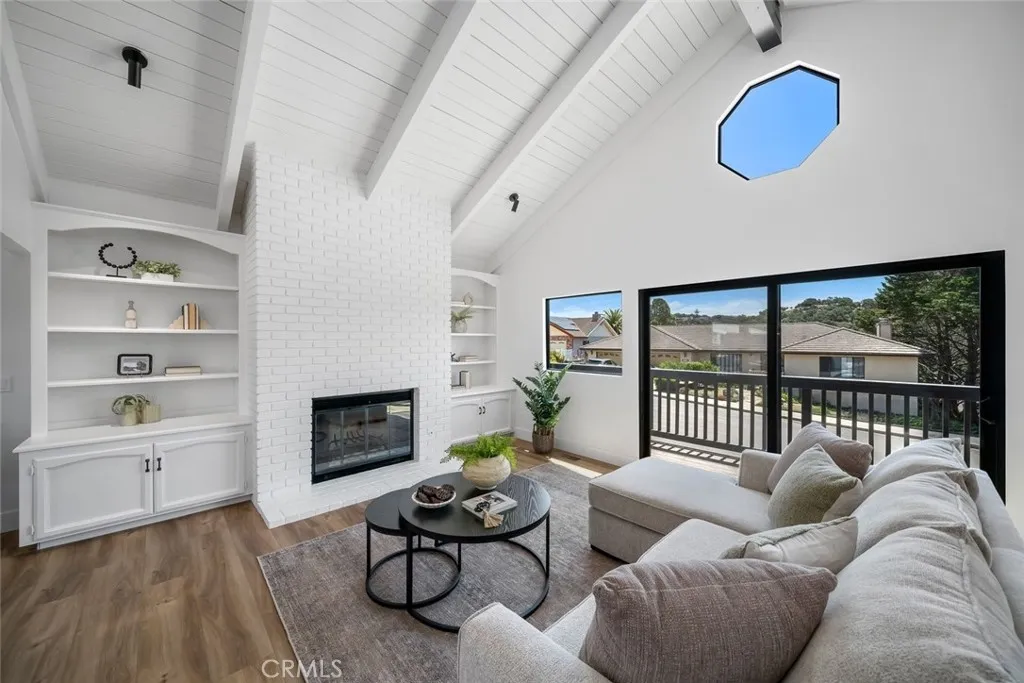 Living Room off Kitchen with Deck