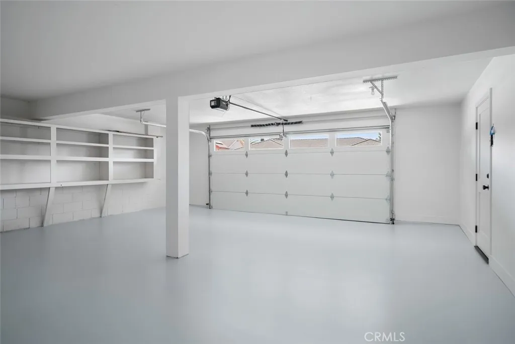 Extra Large 2-Car Garage with Storage Areas