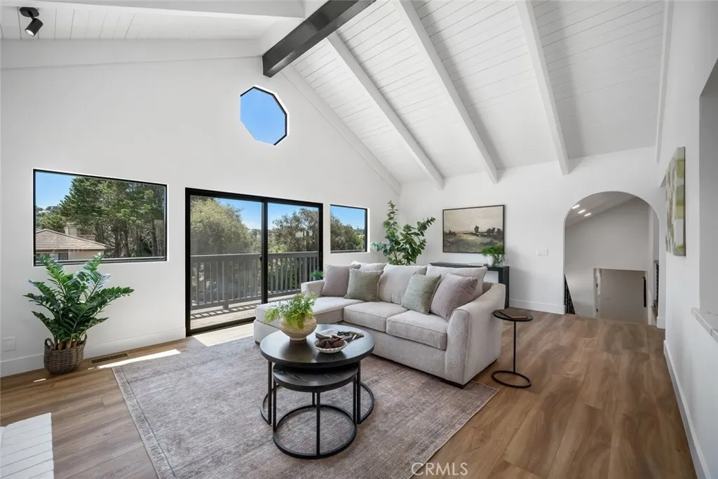 Vaulted Open Beam Ceiling