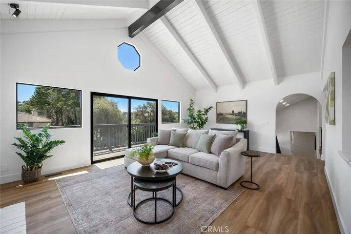 Vaulted Open Beam Ceiling