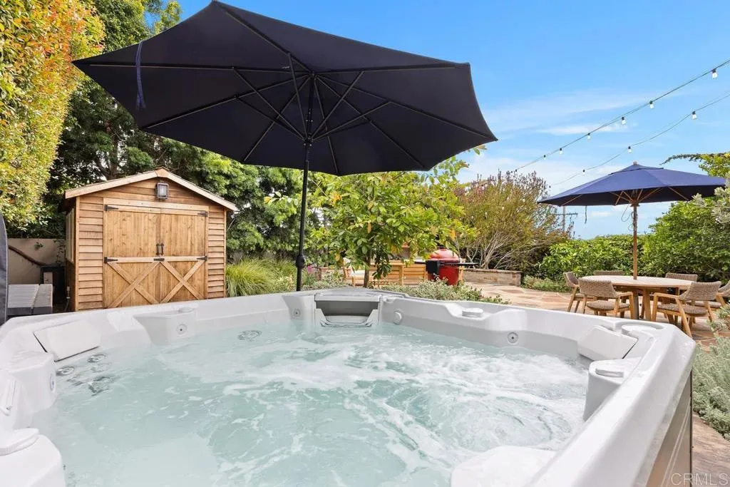 A soak in the hot tub end of day!