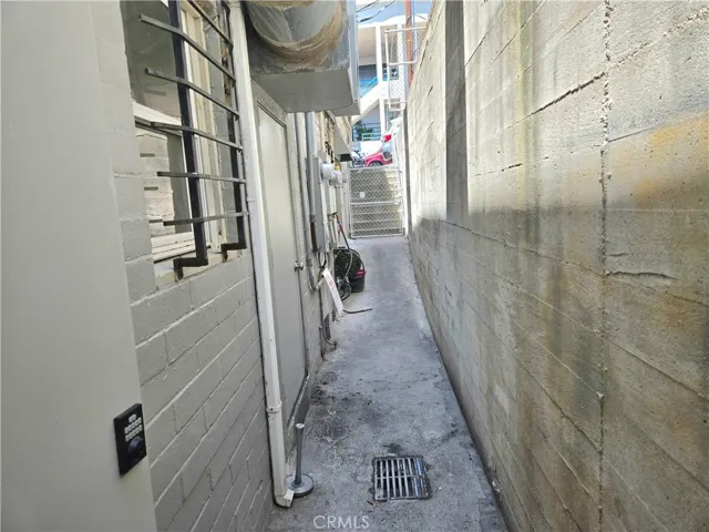 Back door with private secondary exit