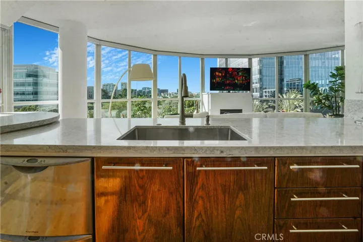 View looking out from kitchen