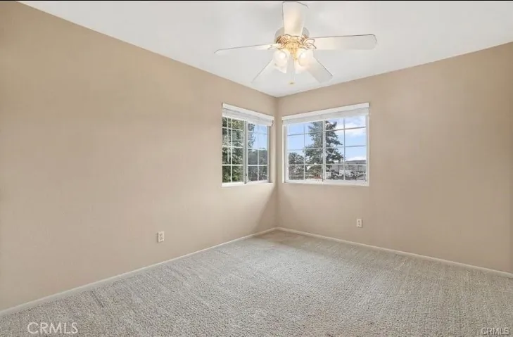 Bedroom #2 with ceiling fan