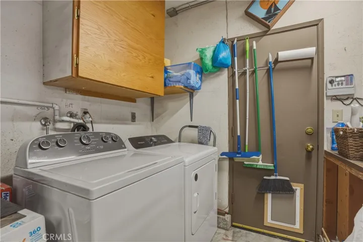 Laundry in garage