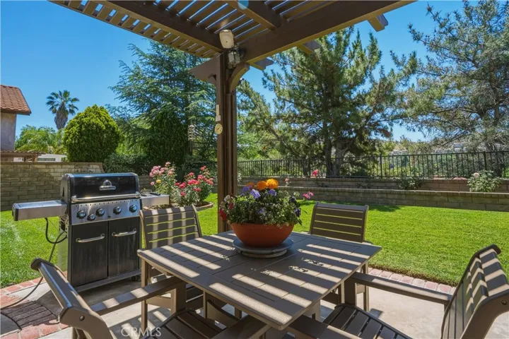 Backyard with mountain views