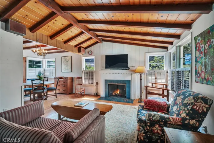 Fireplace virtually enhanced.