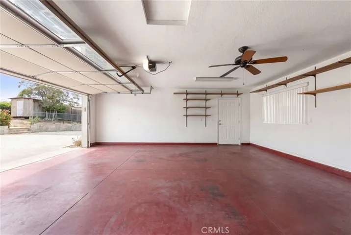 interior of the garage attachd to the house