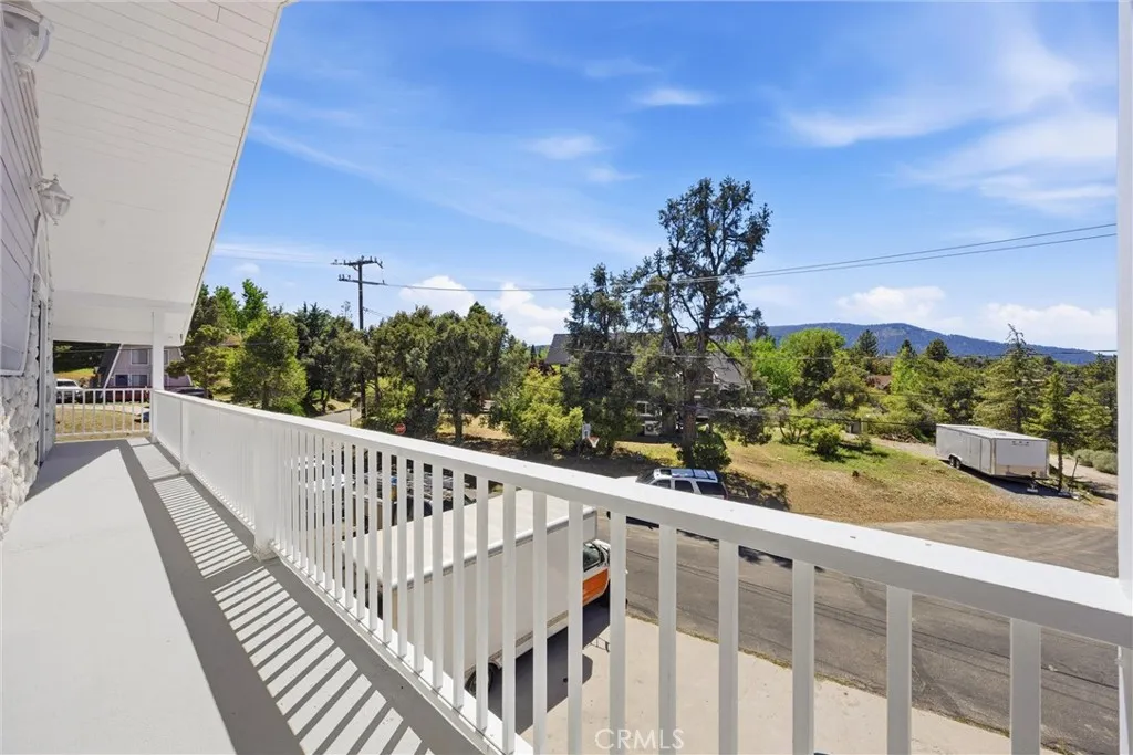 Wrap around deck with mountain views
