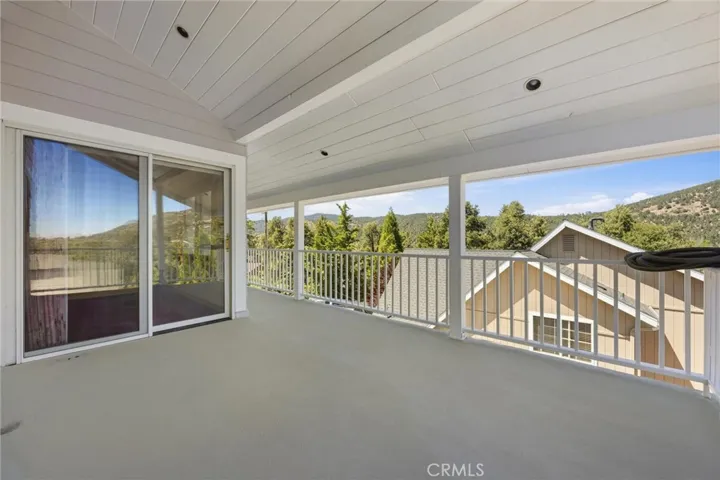Wrap around deck with mountain views