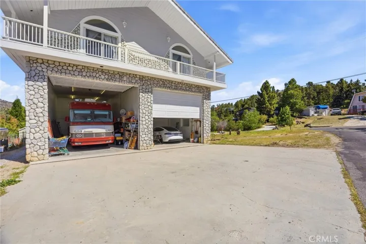 Motorhome garage and car garage