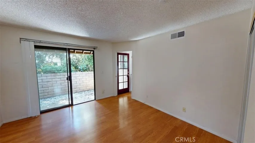 Bedroom opens to private patio