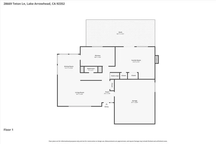 Main floor floorpan