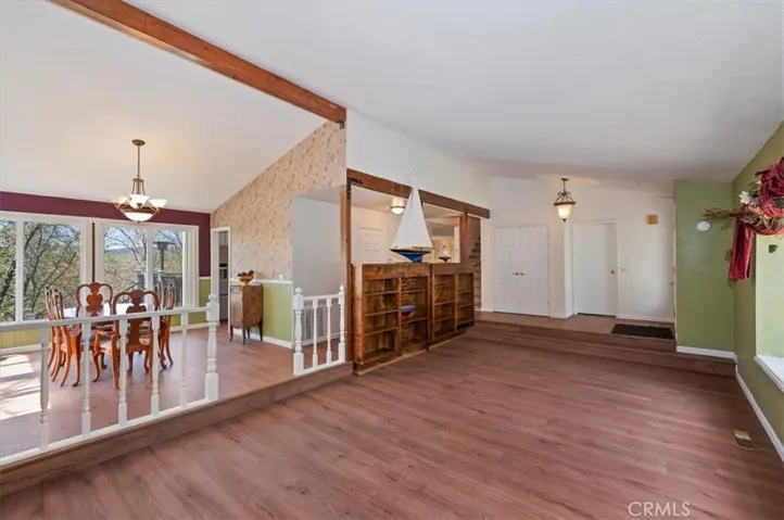 Living room and separate dining room
