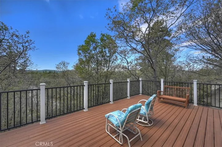 Beautiful trex deck off the primary bedroom