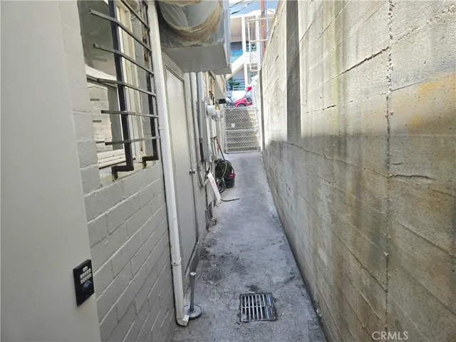 Back door with private secondary exit