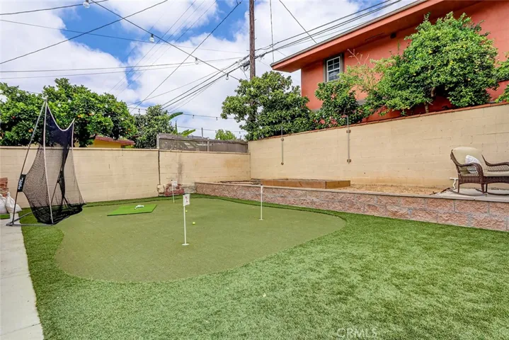 Garden Above Putting Green