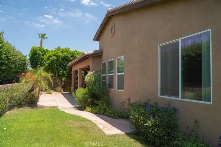 Backyard with patio and room for pool
