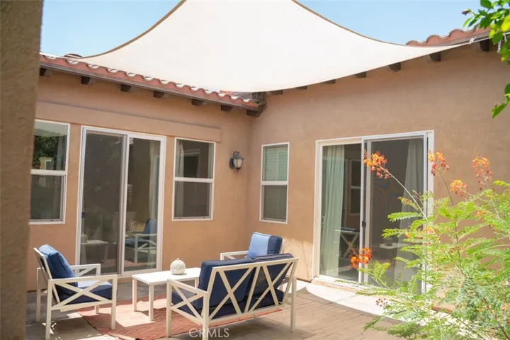 Courtyard accessible from dining, living and bedroom