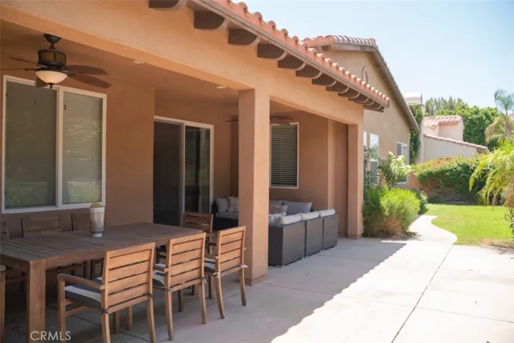 Large covered patio